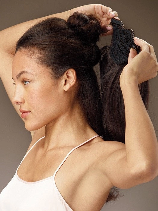 2 in 1 Extension (1 Piece) | Synthetic Hair Extensions | Clip In | DISCONTINUED