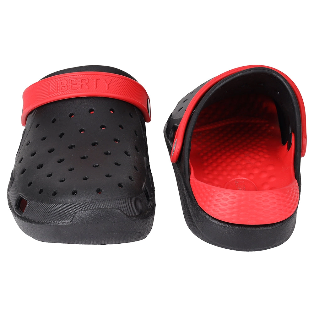 A-HA Black Slingback Clogs For Men LPMXT-800 By Liberty