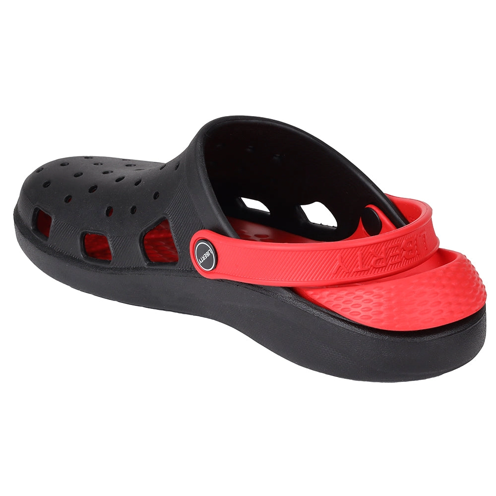 A-HA Black Slingback Clogs For Men LPMXT-800 By Liberty