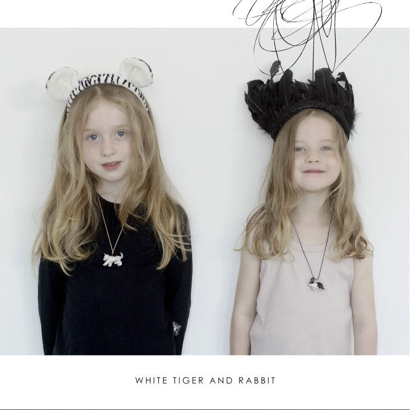 A Mini Penny White Tiger Necklace