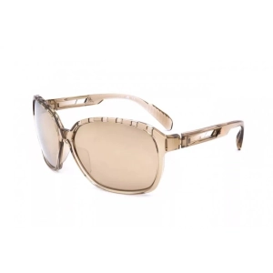 Adidas Women's Sunglasses - Shiny Light Brown Full Rim Frame | ADIDAS SP0013 45G