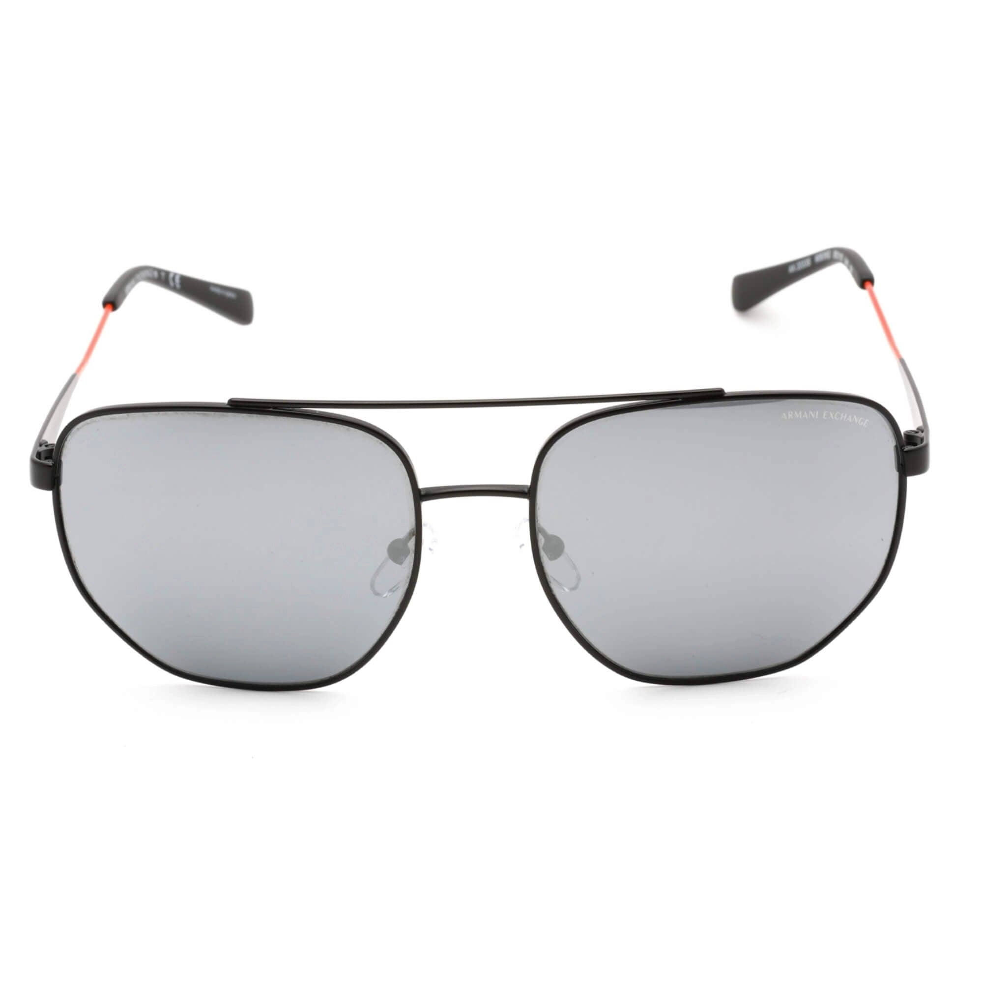 Armani Exchange Men's Sunglasses - Matte Black Frame Mirrored Lens | AX2033S 60636G