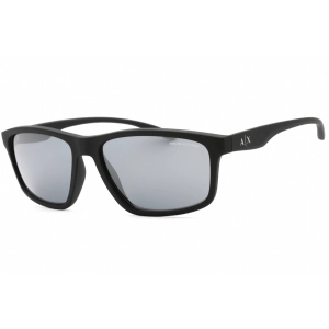 Armani Exchange Men's Sunglasses - Matte Black Plastic Cat Eye Frame | 0AX4122S 80786G