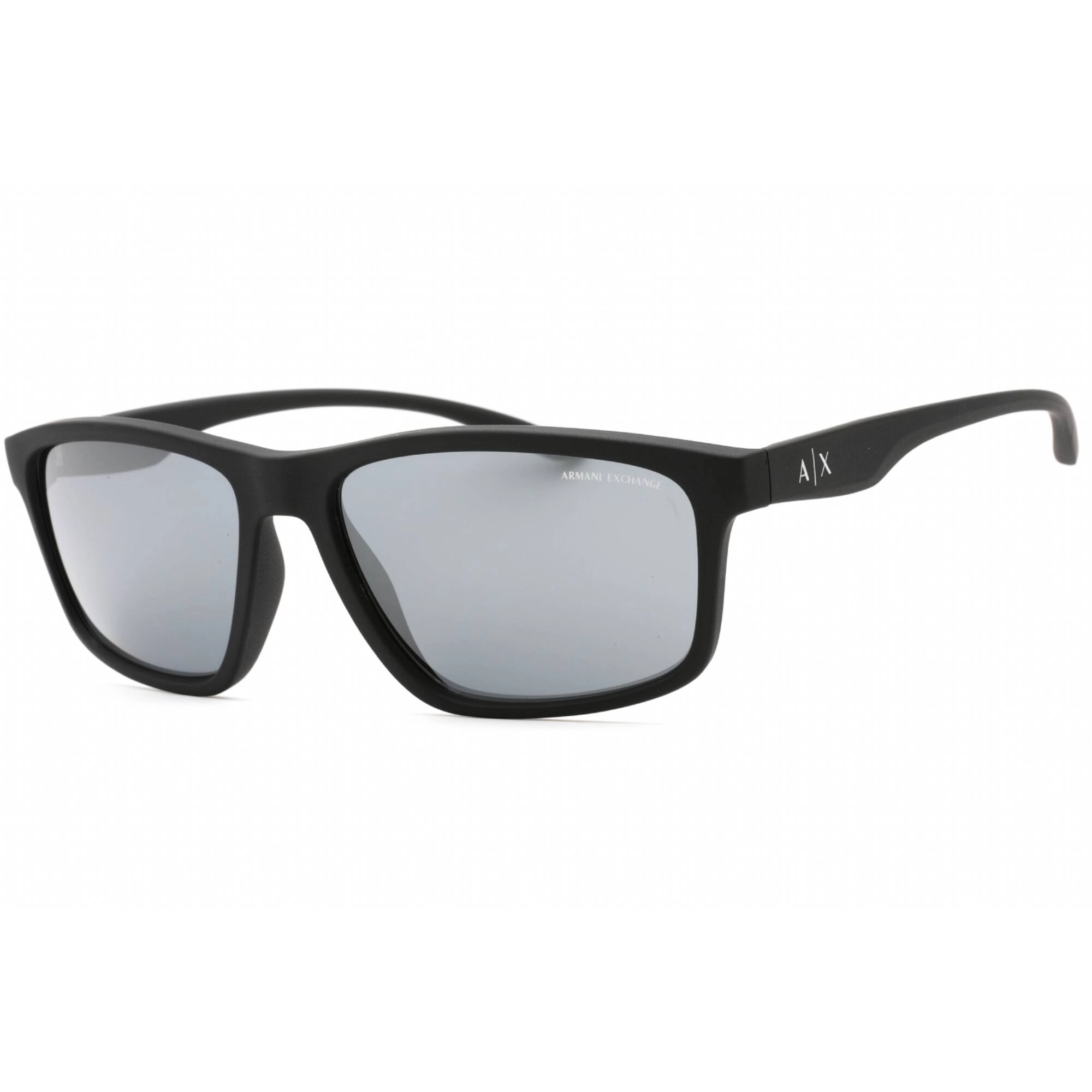 Armani Exchange Men's Sunglasses - Matte Black Plastic Cat Eye Frame | 0AX4122S 80786G