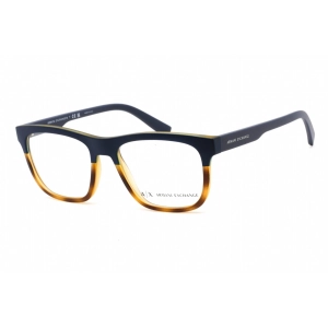 Armani Exchange Unisex Eyeglasses - Matte Havana Plastic Square Frame | AX3050 8246