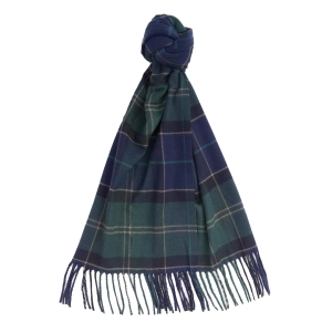 Barbour Galingale Tartan Scarf Green Loch