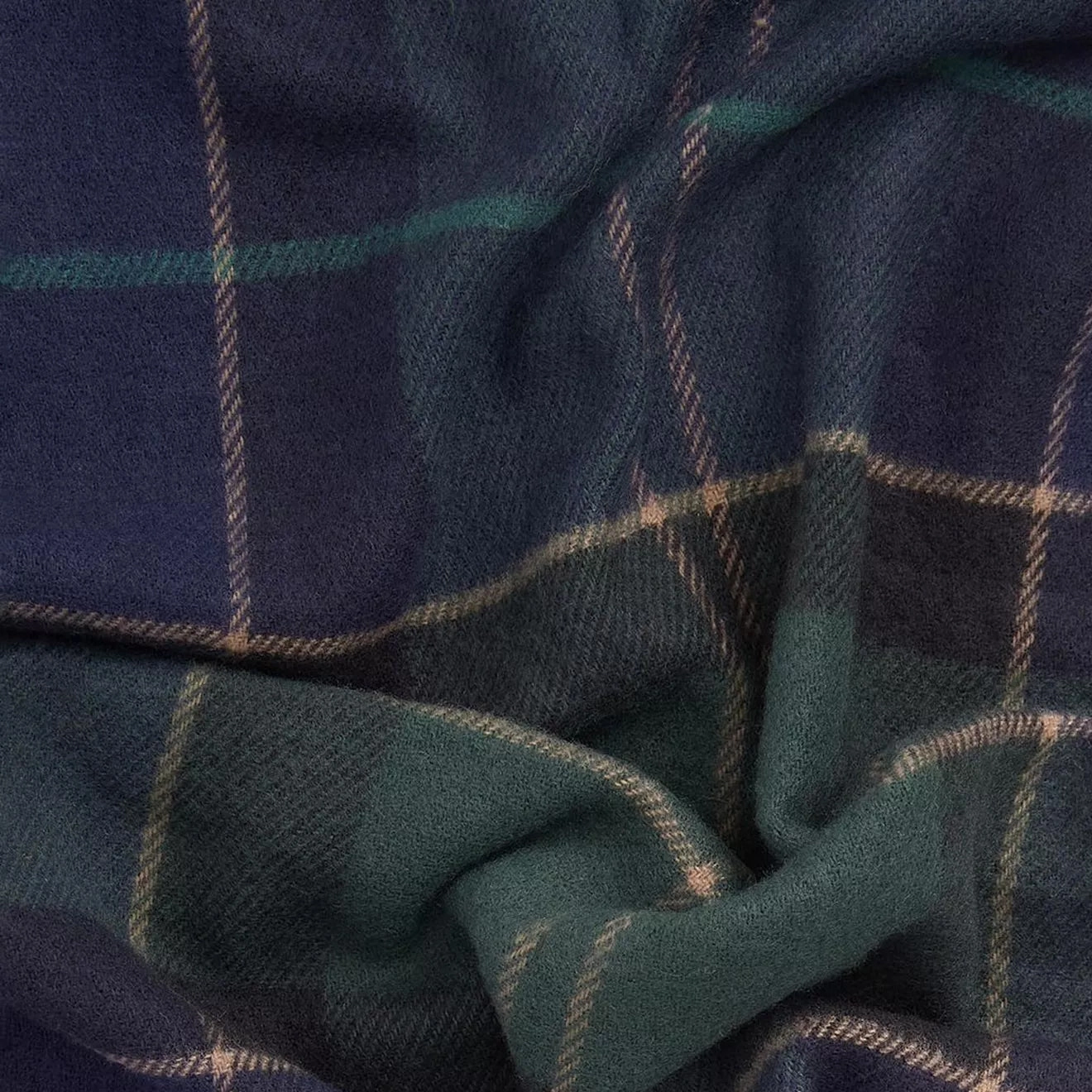 Barbour Galingale Tartan Scarf Green Loch