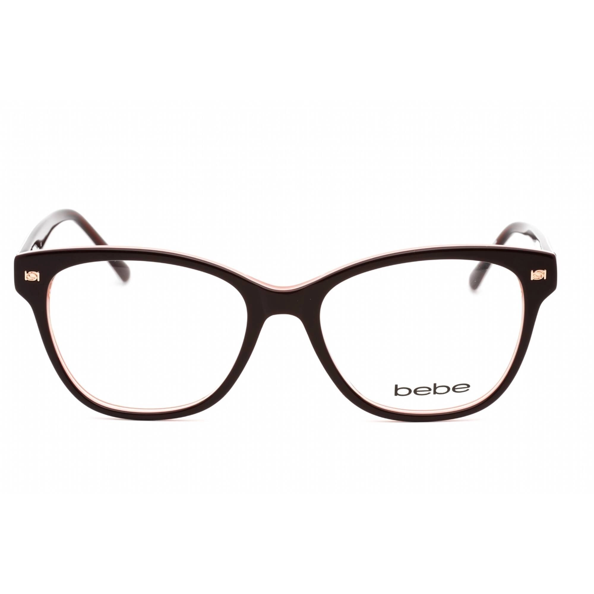 Bebe Women's Eyeglasses - Berry Animal Zylonite Full Rim Rectangular | BB5194 603