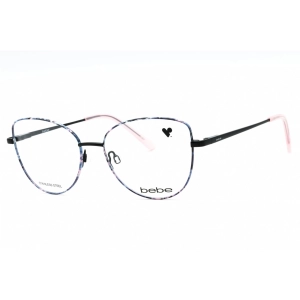 Bebe Women's Eyeglasses - Jet Floral Metal Full Rim Cat Eye Shape Frame | BB5207 001