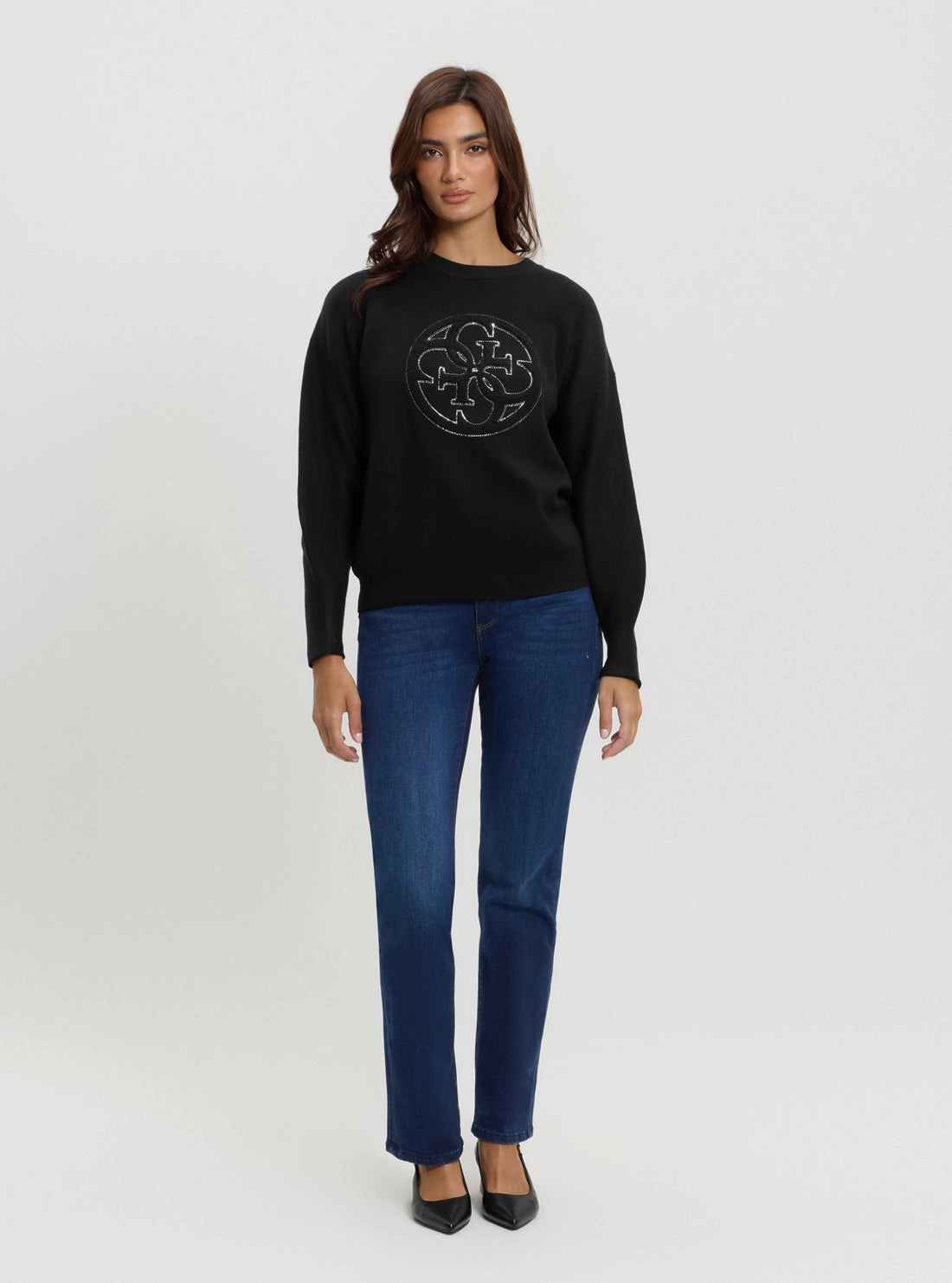 Black Kate Logo Jumper