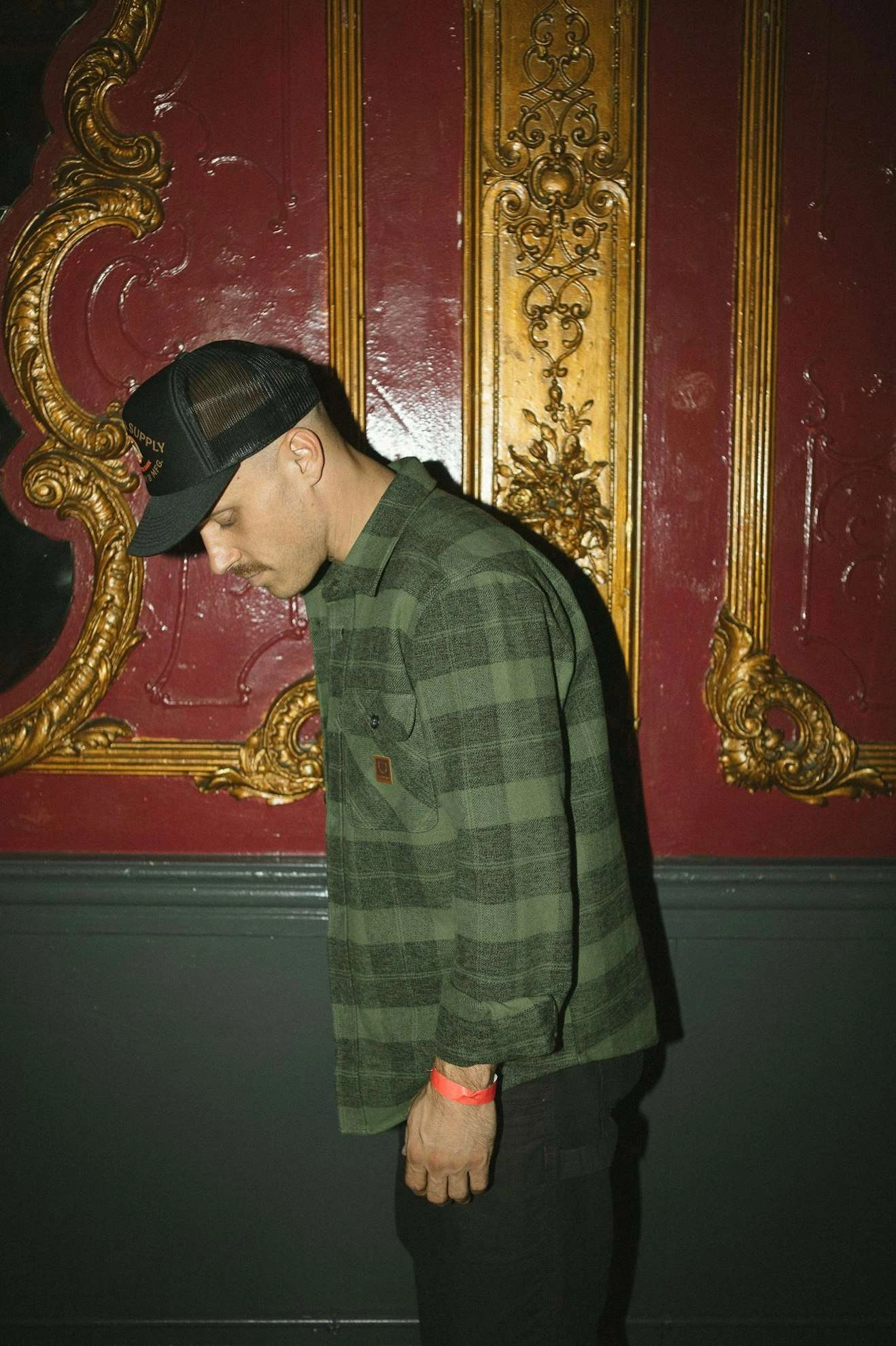 Bowery Heavyweight L/S Flannel - Cypress Green/Black