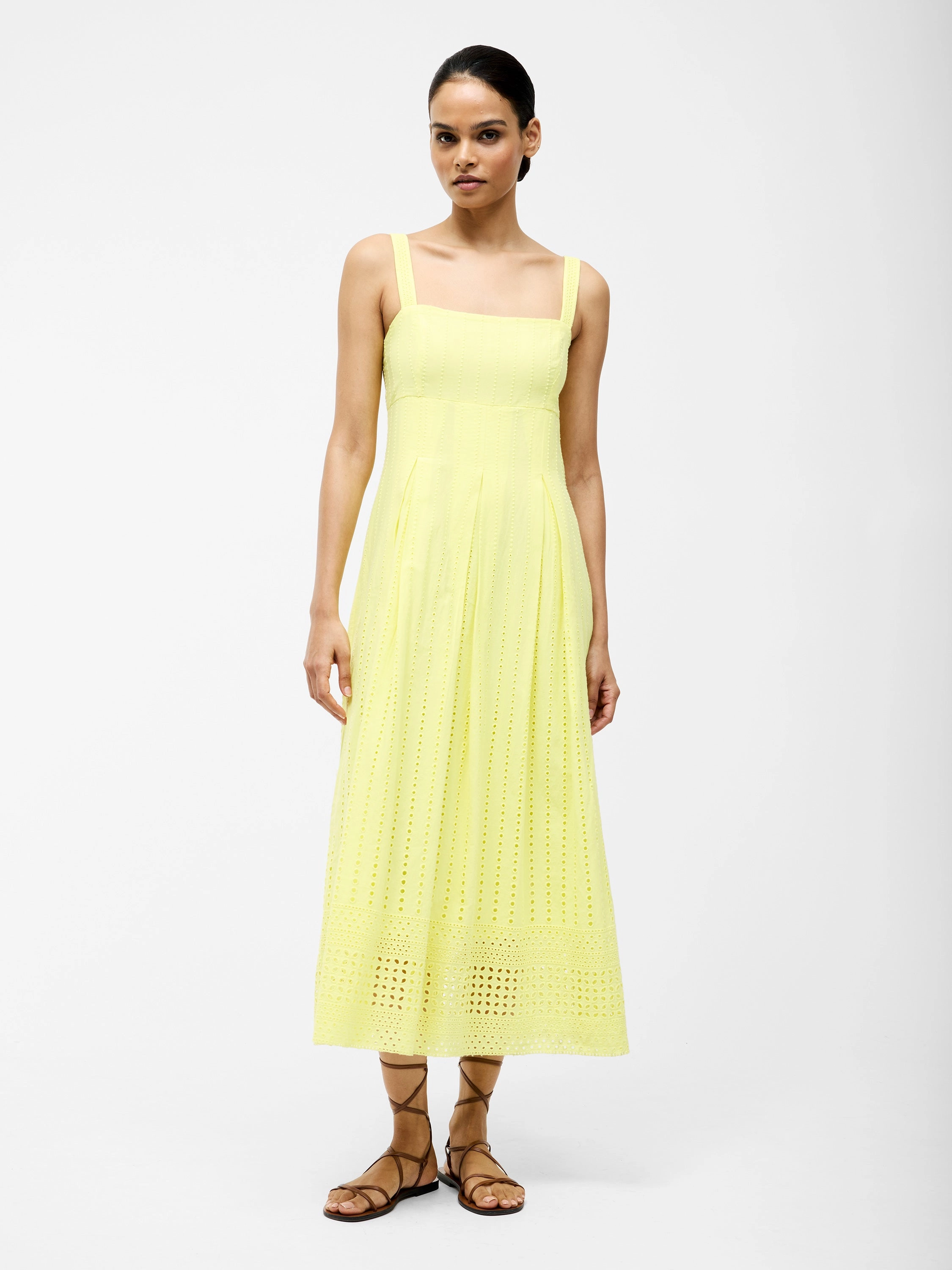 Broderie Strap Dress