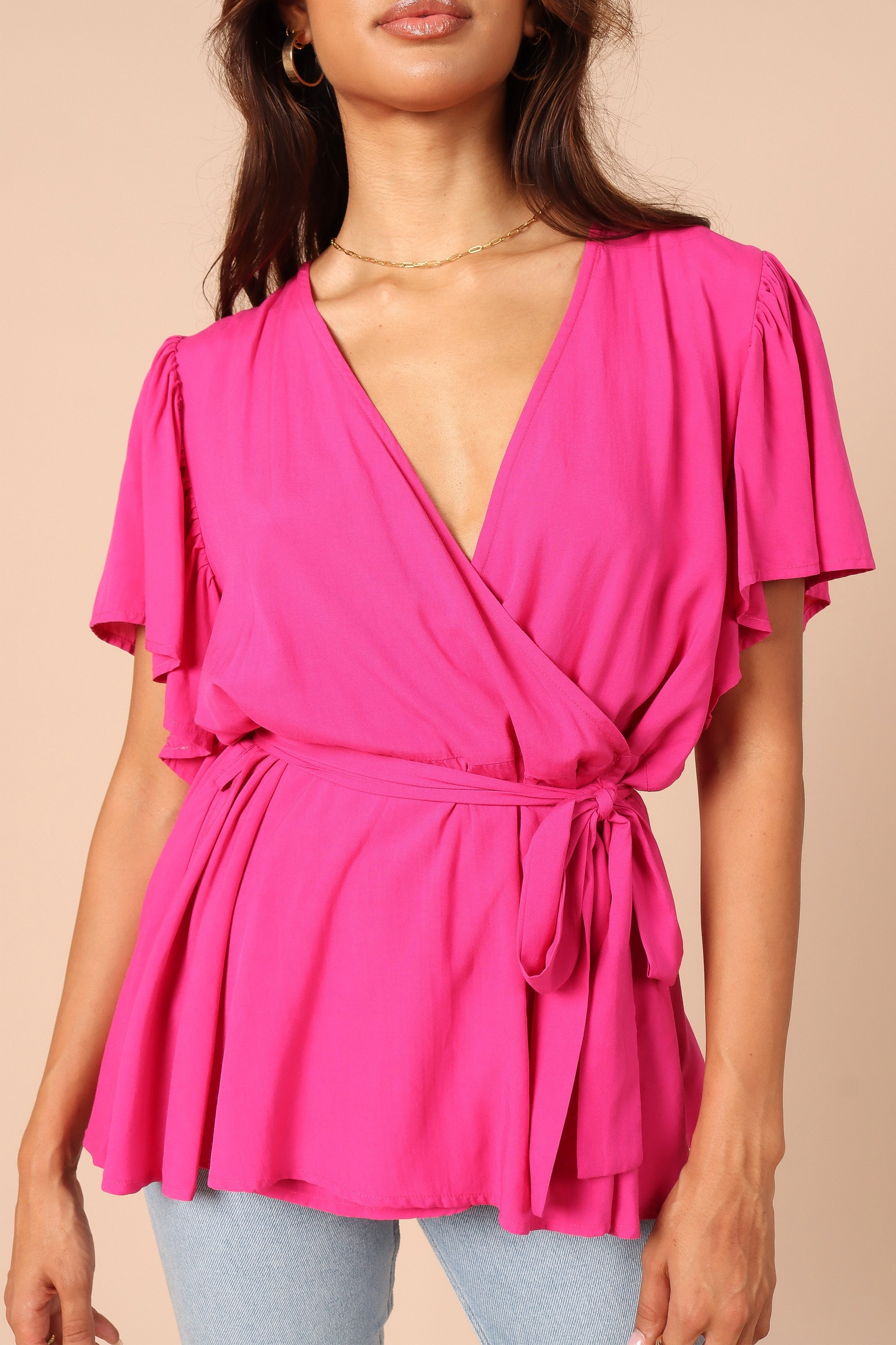 Bronte Top - Hot Pink