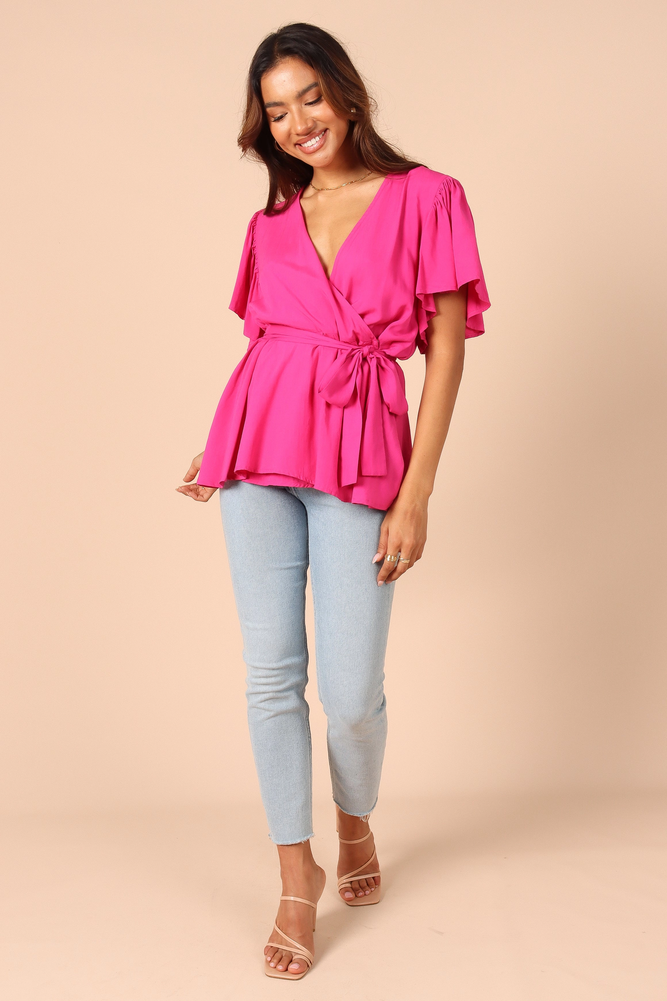 Bronte Top - Hot Pink