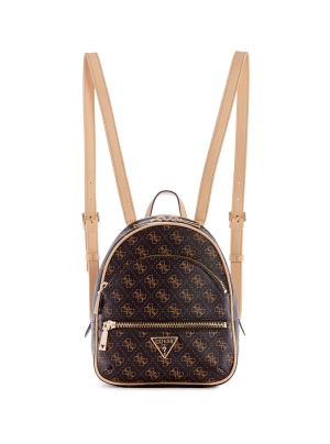 Brown Logo Manhattan Backpack