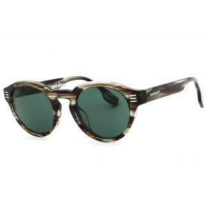 Burberry Men's Sunglasses - Green Plastic Full Rim Round Shape Frame| 0BE4404F 409871