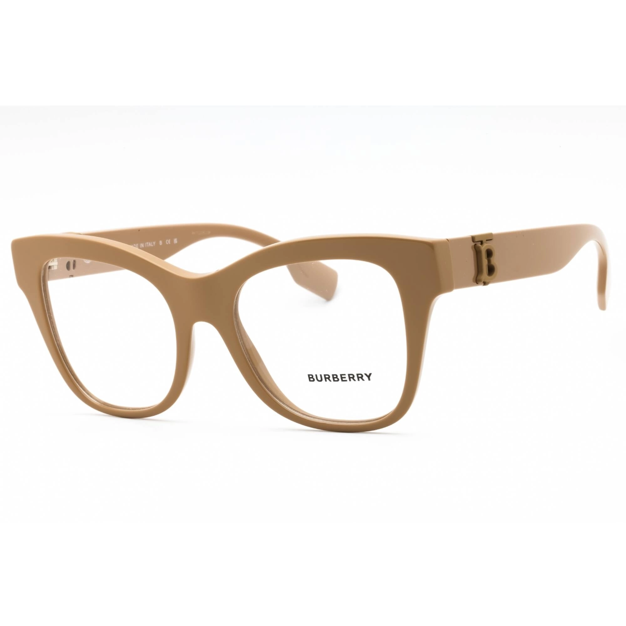 Burberry Women's Eyeglasses - Beige Plastic Full Rim Cat Eye Frame | 0BE2388 3990