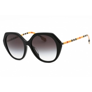 Burberry Women's Sunglasses - Black Plastic Geometric Full Rim Frame | 0BE4375F 38538G