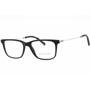 Bvlgari Men's Eyeglasses - Matte Black Plastic Rectangular 55mm Frame | 0BV3053 5313