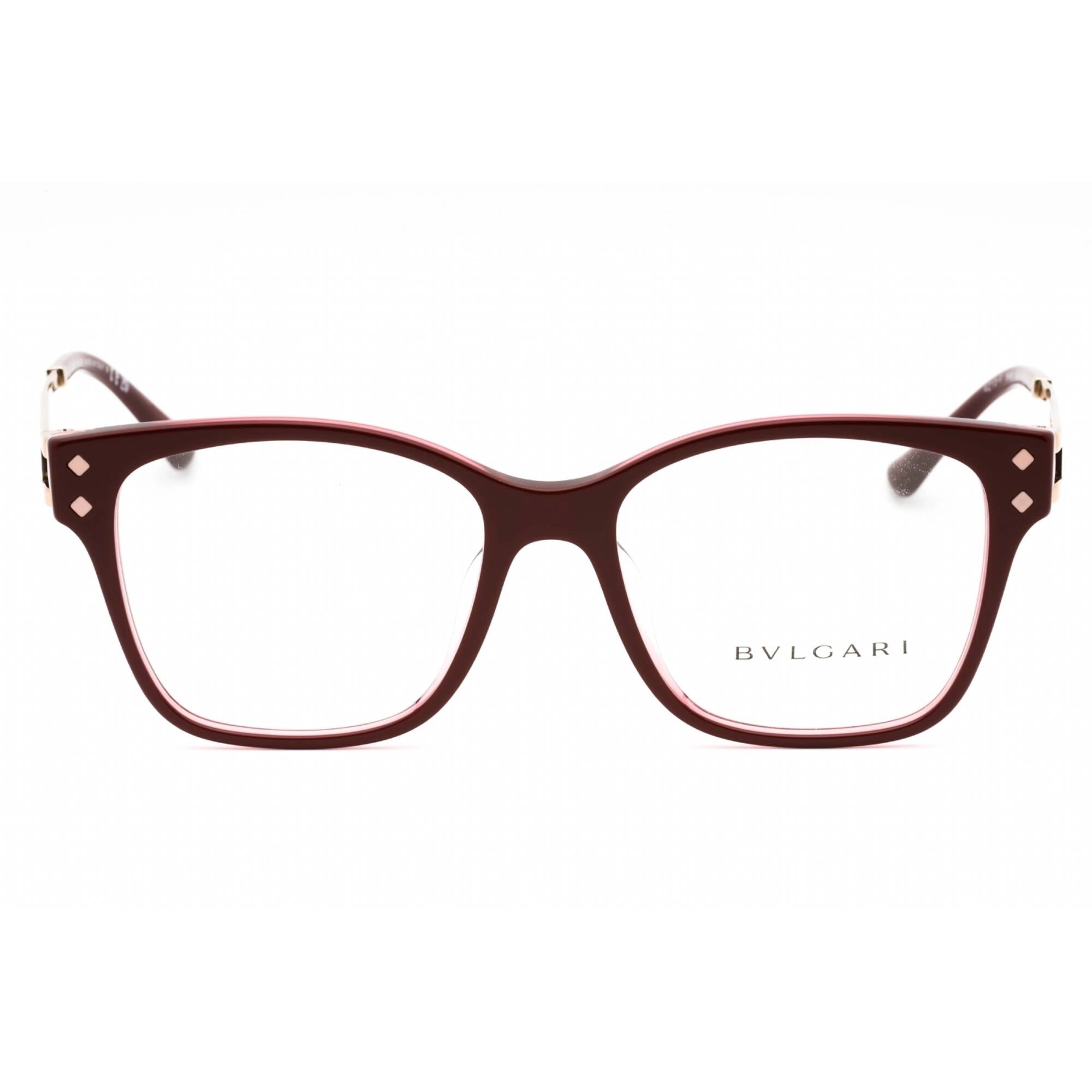 Bvlgari Women's Eyeglasses - Bordeaux Plastic Full Rim Cat Eye Frame | 0BV4213F 5469