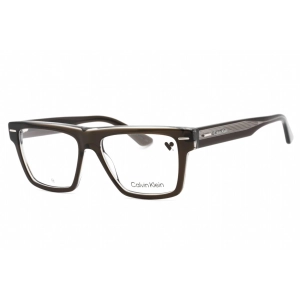 Calvin Klein Men's Eyeglasses - Grey Plastic Full Rim Rectangular Frame | CK23522 035