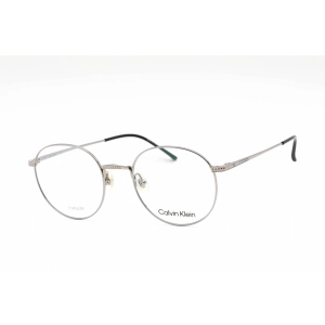 Calvin Klein Unisex Eyeglasses - Full Rim Round Silver Metal Frame | CK22108T 045