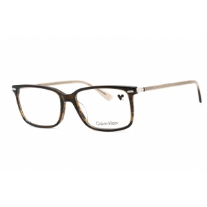 Calvin Klein Women's Eyeglasses - Full Rim Striped Olive Plastic Frame | CK22542 317