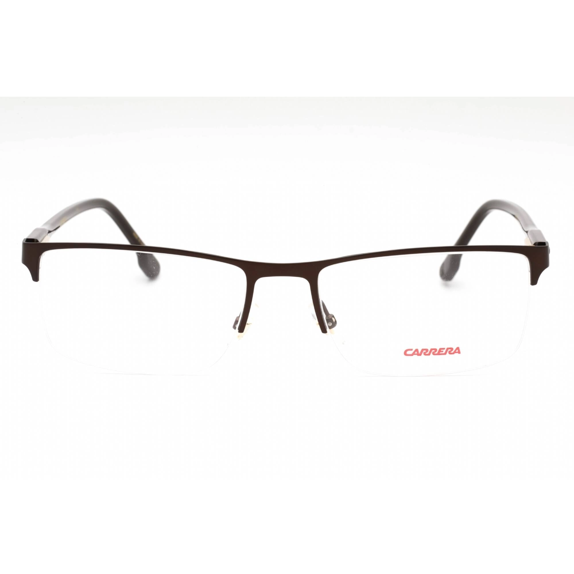 Carrera Men's Eyeglasses - Brown Metal Rectangular Half Rim | CARRERA 243 009Q 00
