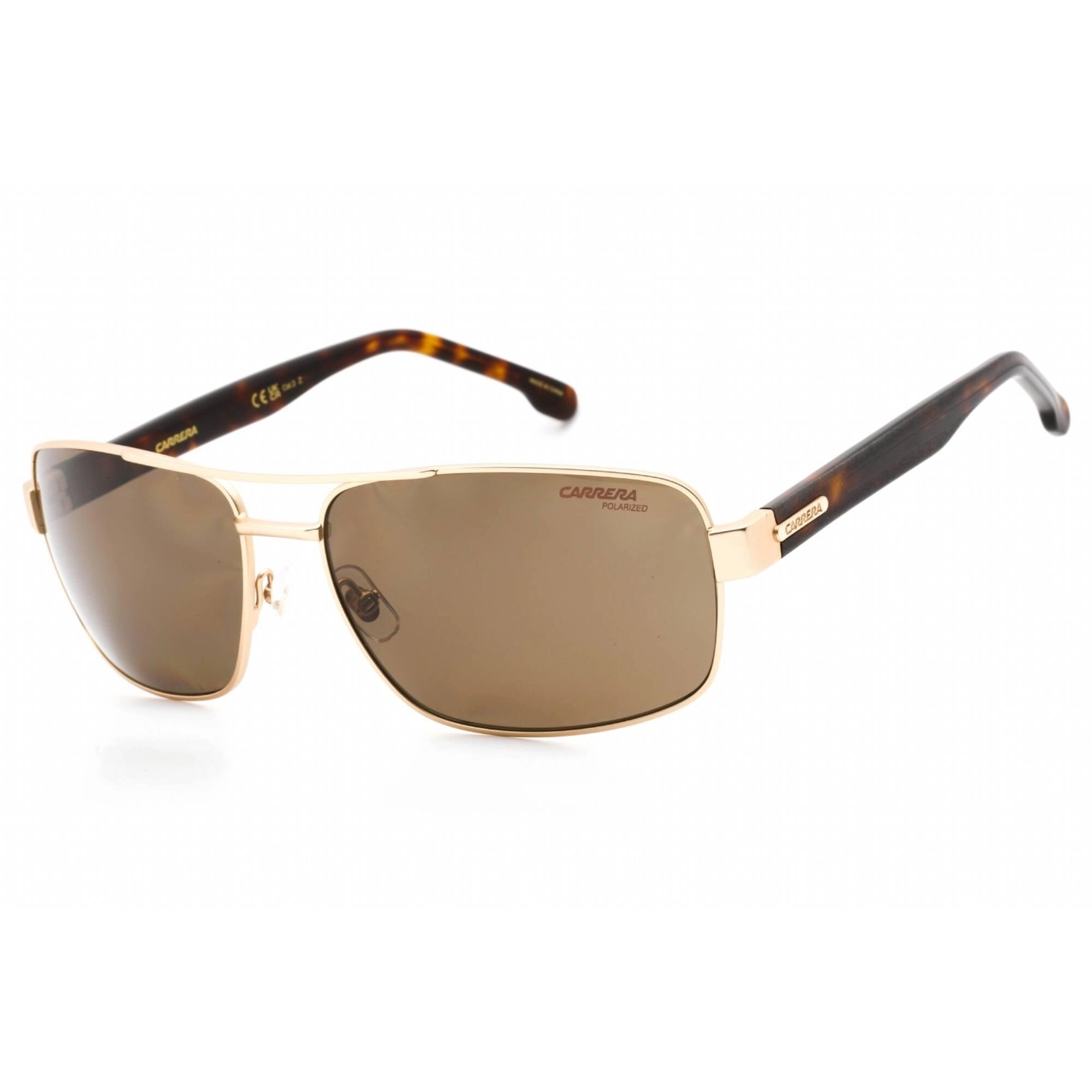 Carrera Men's Sunglasses - Matte Gold Metal Rectangular Frame | CARRERA 8063/S 0AOZ SP