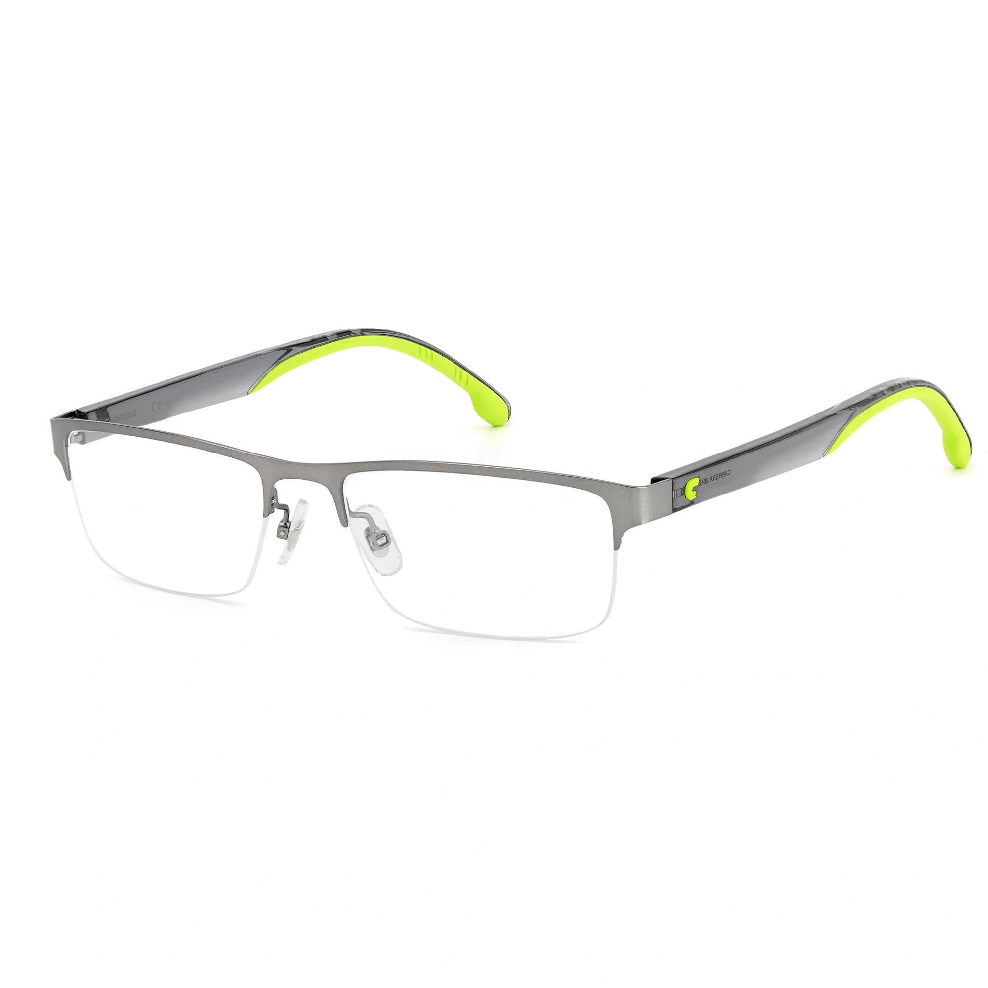 Carrera Unisex Eyeglasses - Matte Ruthenium Half Rim Rectangular Frame | 2042T 0R80