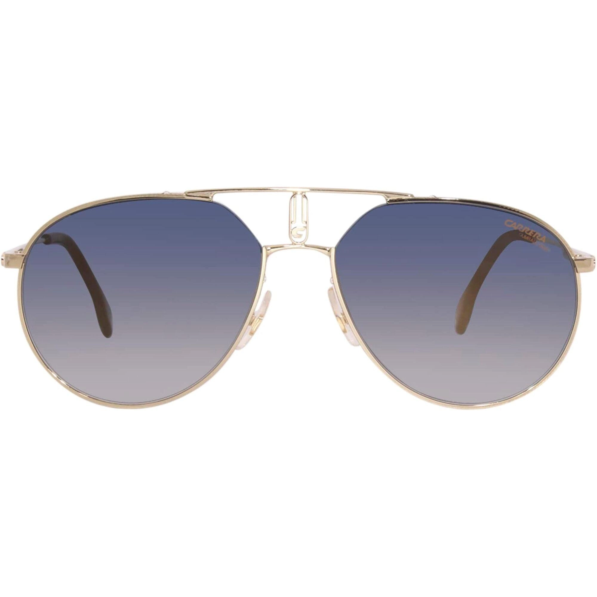 Carrera Unisex Sunglasses - Gold Metal Pilot Frame Adjustable Nose Pads | 1025/SE 0J5G