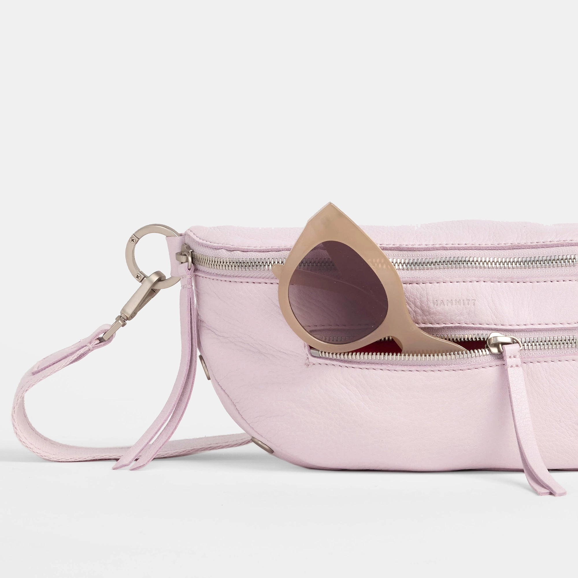 Charles Crossbody | Pastel Lilac/Brushed Silver | Med