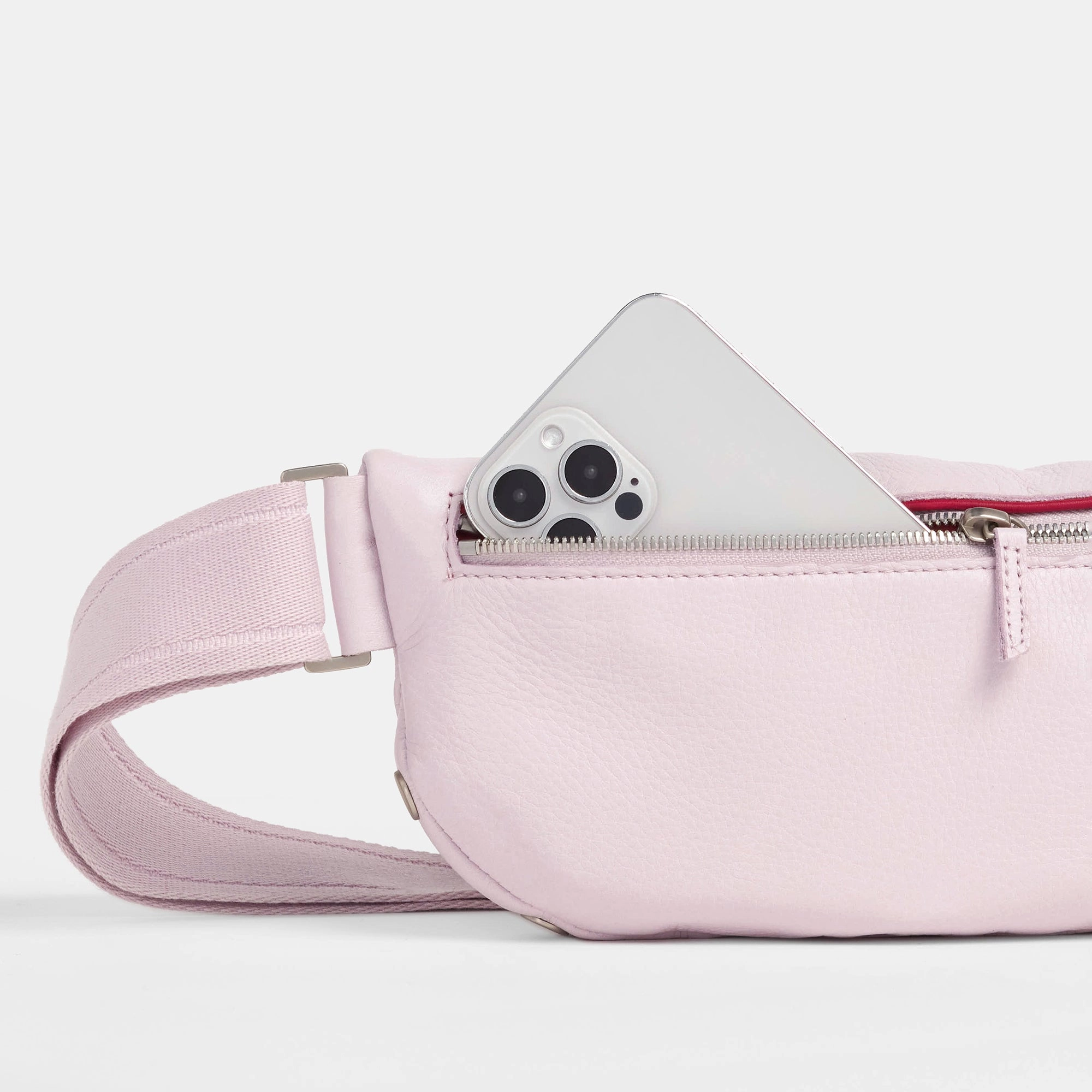 Charles Crossbody | Pastel Lilac/Brushed Silver | Med