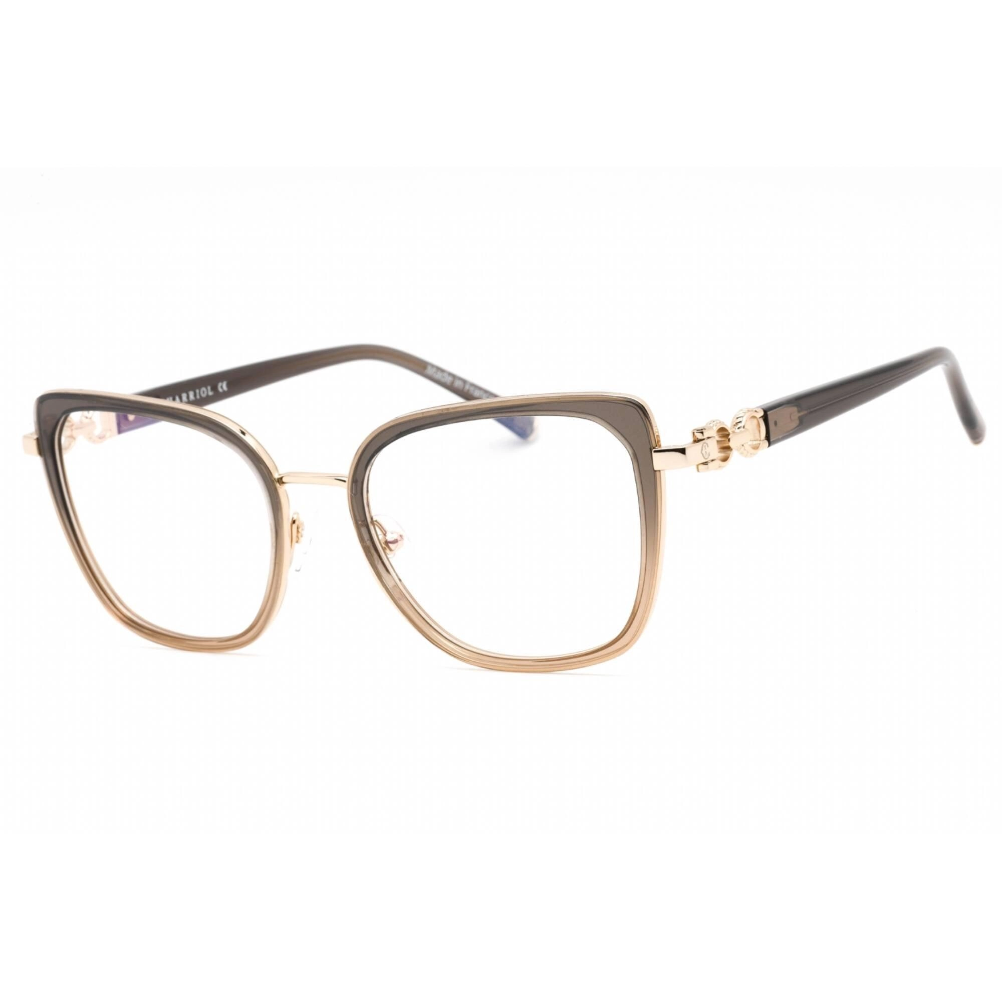 Charriol Men's Eyeglasses - Full Rim Shiny Gold/Gradient Brown Frame | PC71055 C01