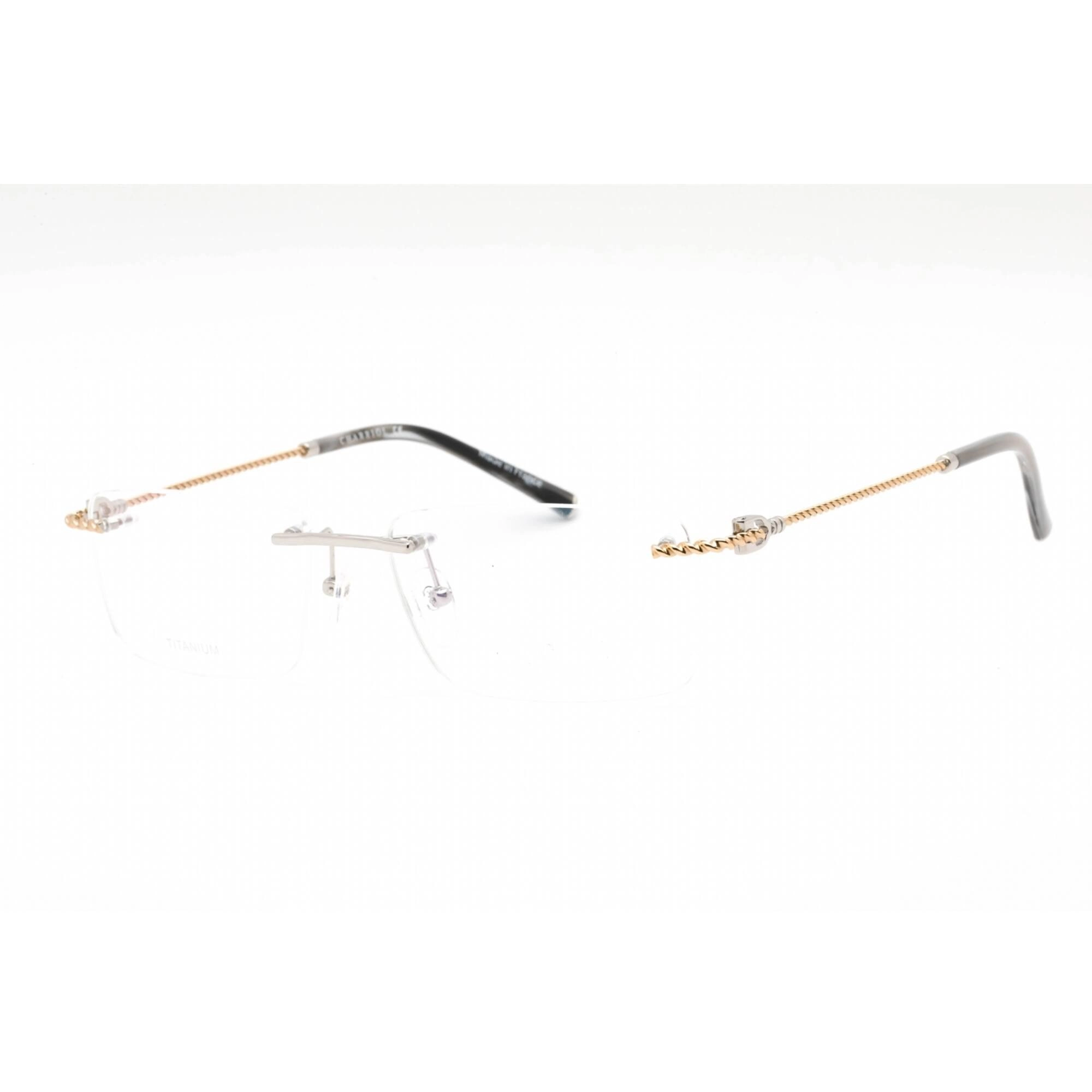 Charriol Men's Eyeglasses - Rimless Shiny Argent/Gold Titanium Frame | PC75098 C02