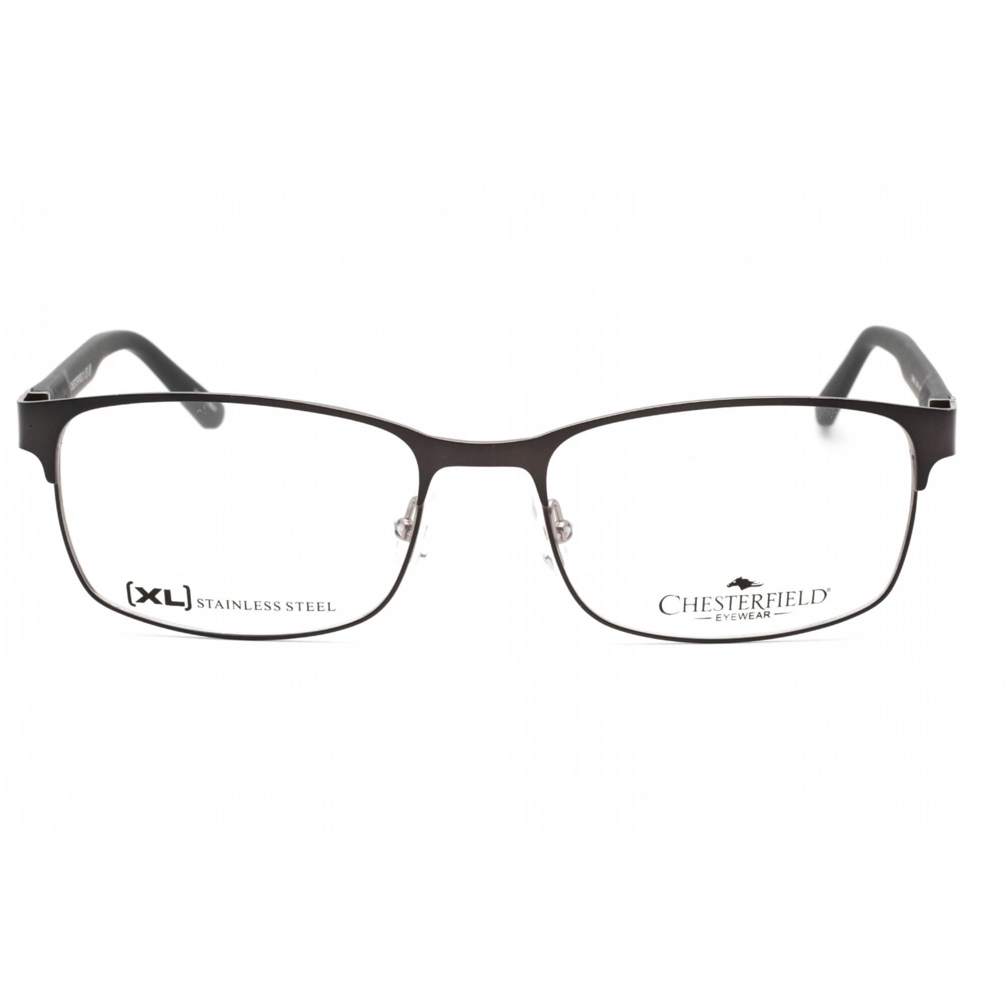Chesterfield Men's Eyeglasses - Matte Grey Metal Rectangular Shape | CH 88XL 0RIW 00