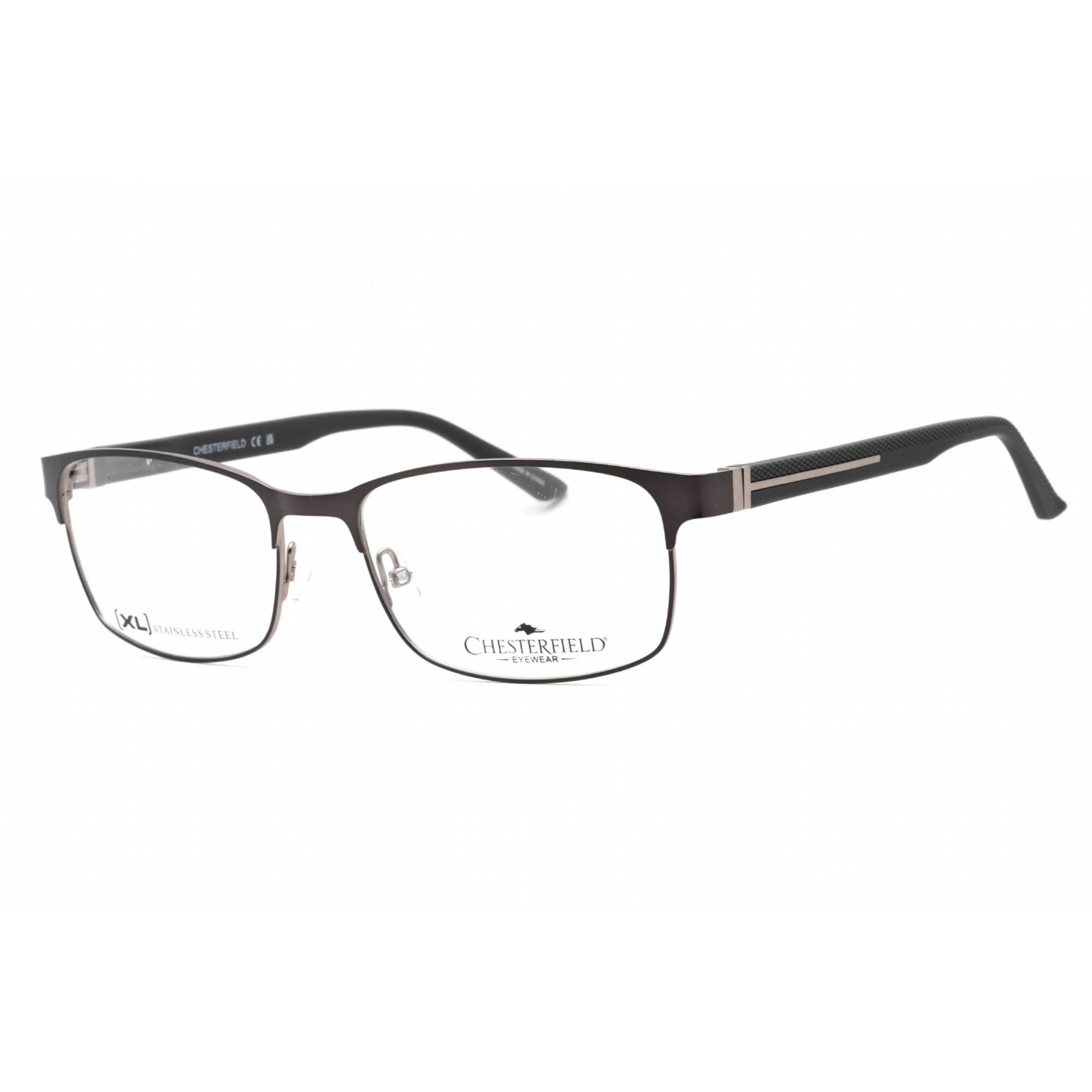 Chesterfield Men's Eyeglasses - Matte Grey Metal Rectangular Shape | CH 88XL 0RIW 00