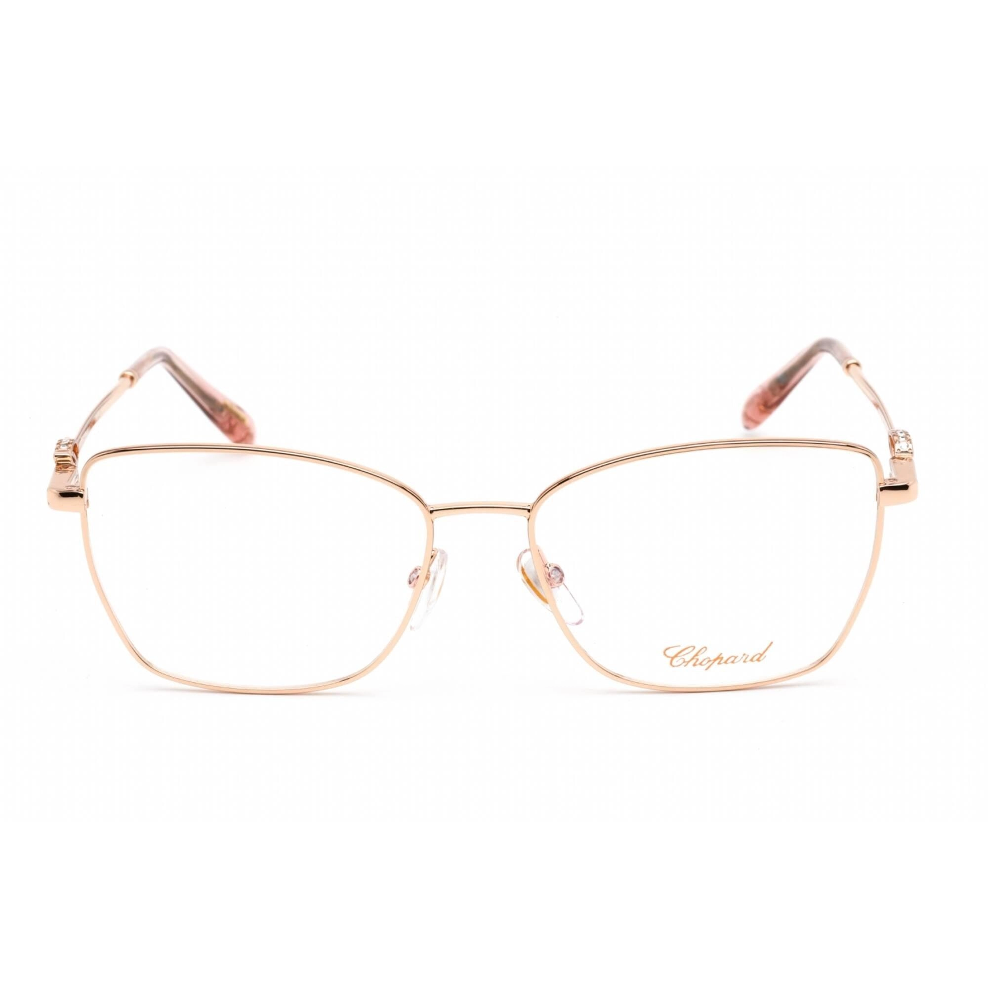 Chopard Women's Eyeglasses - Clear Lens Gold Metal Cat Eye Shape Frame | VCHF50S 08FC