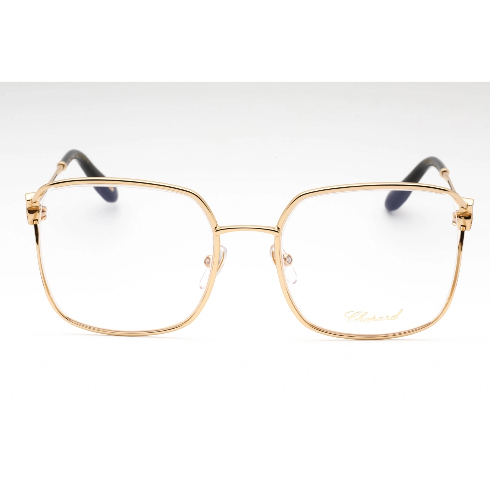 Chopard Women's Eyeglasses - Shiny Gold Metal Butterfly Full Rim Frame | VCHG29S 0300