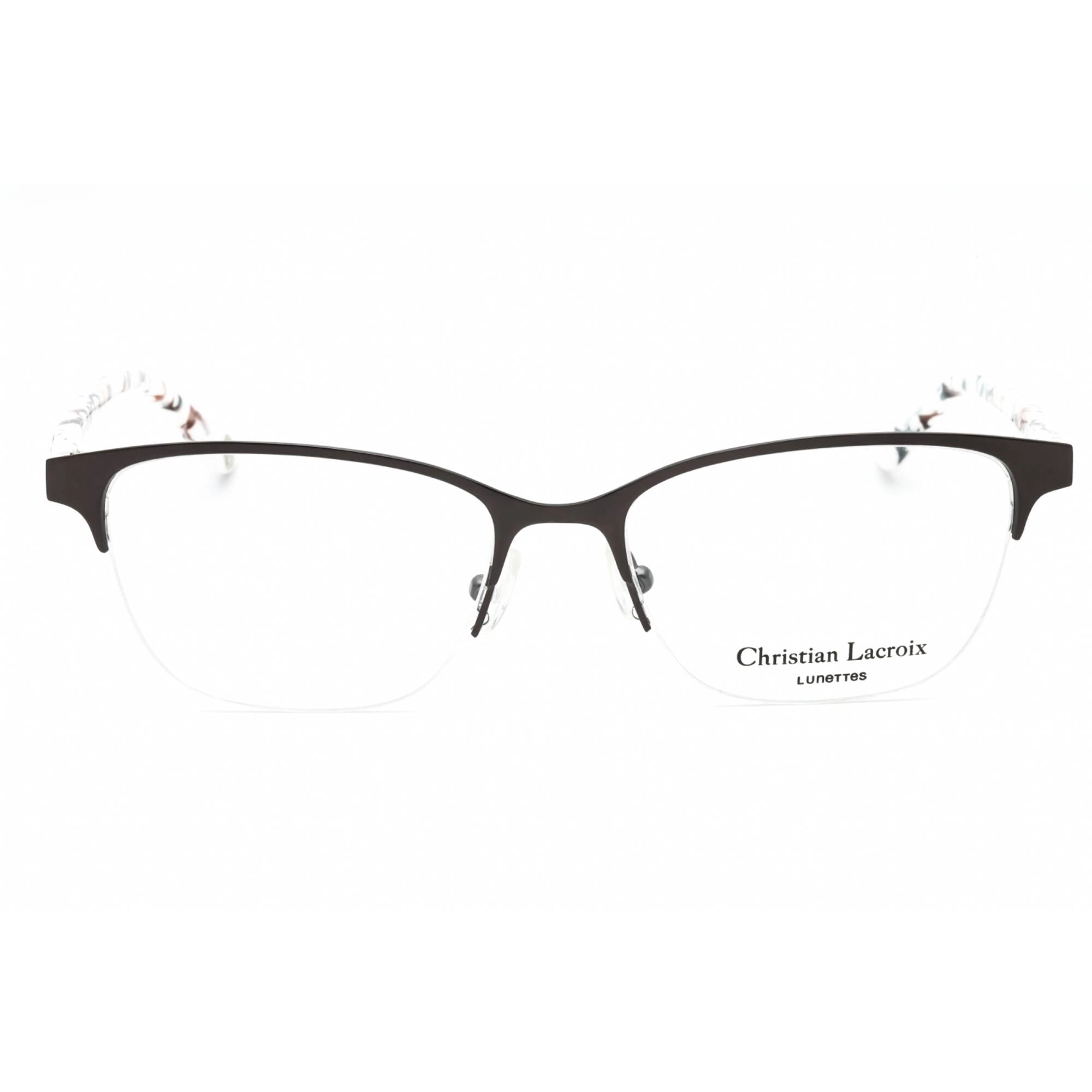 Christian Lacroix Women's Eyeglasses - Silver Metal Rectangular Frame | CL3033 902