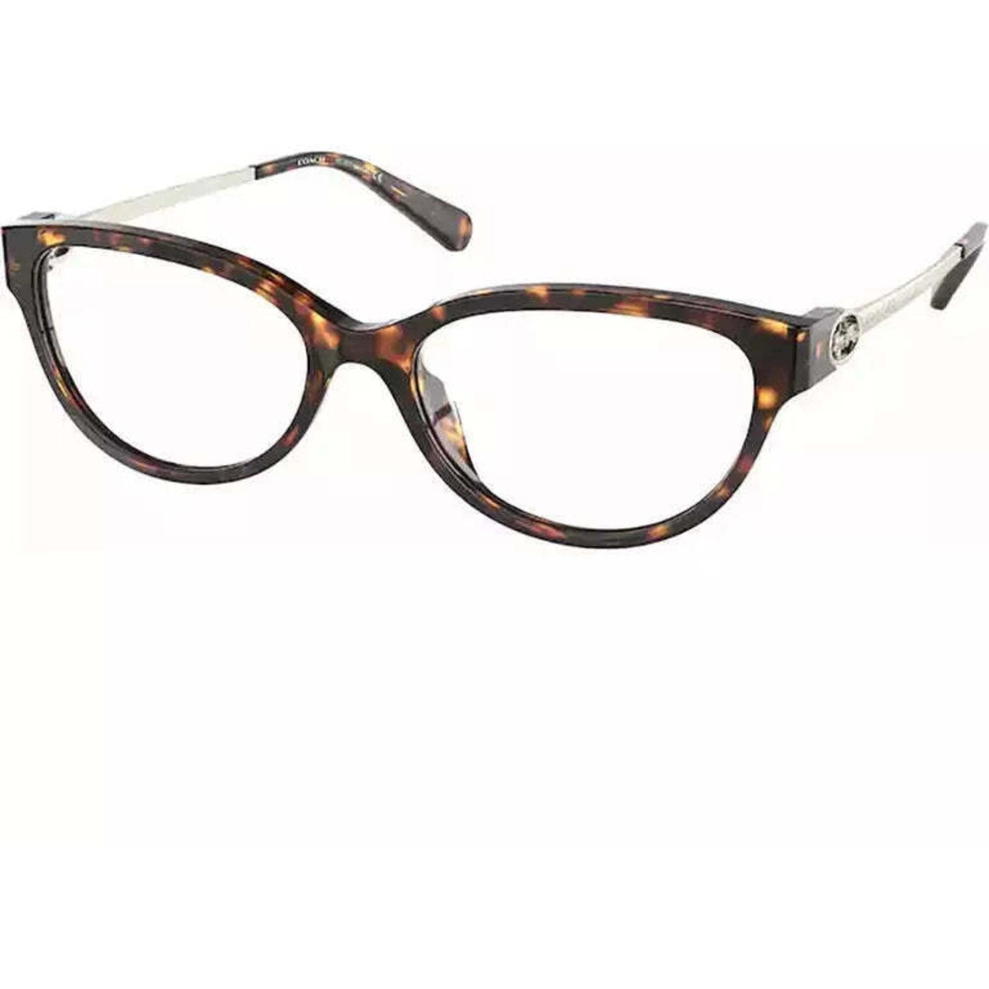 Coach Women's Eyeglasses - Dark Tortoise Plastic Cat Eye Frame | COACH 0HC6171U 5120