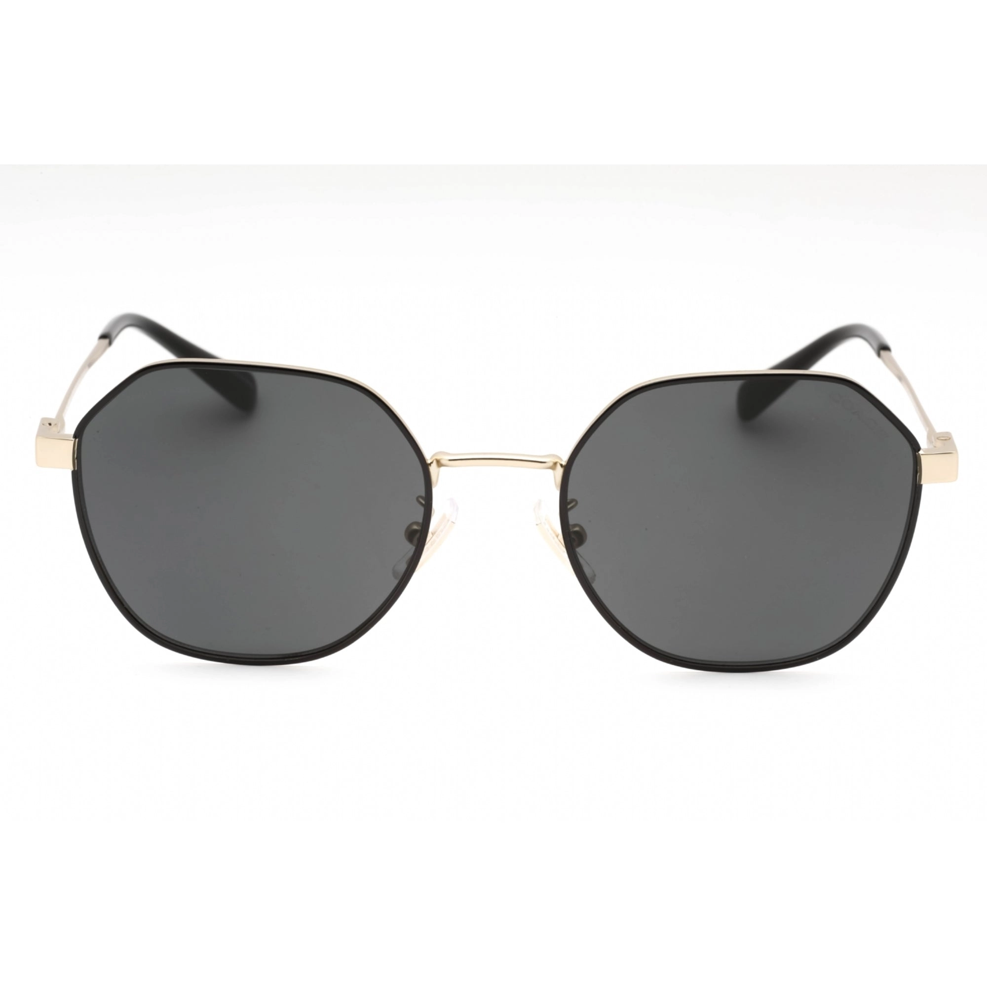 Coach Women's Sunglasses - Shiny Light Gold Plastic Geometric Frame | 0HC7155 900587