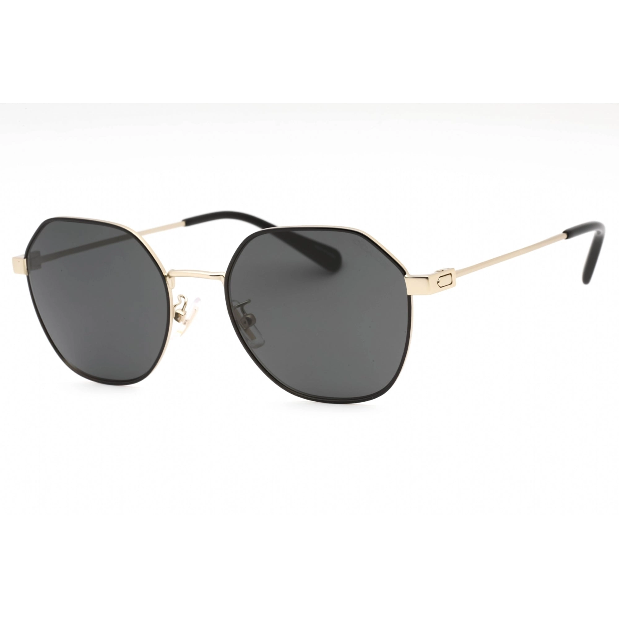 Coach Women's Sunglasses - Shiny Light Gold Plastic Geometric Frame | 0HC7155 900587