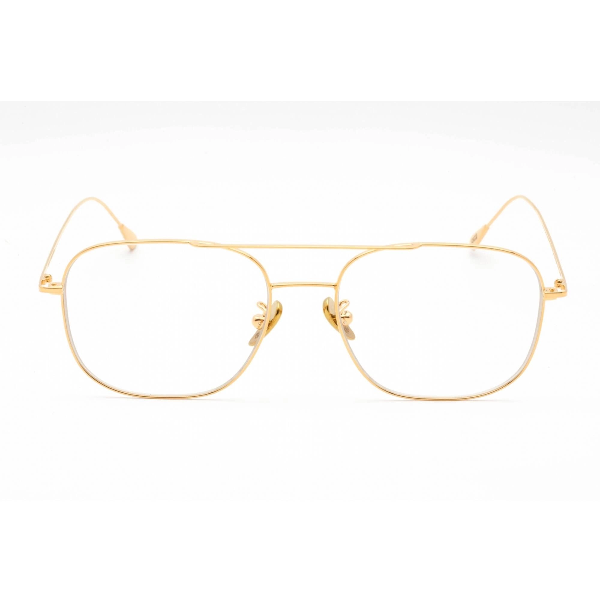 Cutler And Gross Unisex Eyeglasses - Gold Rectangular Frame Clear Lens | CG1267GPL 001