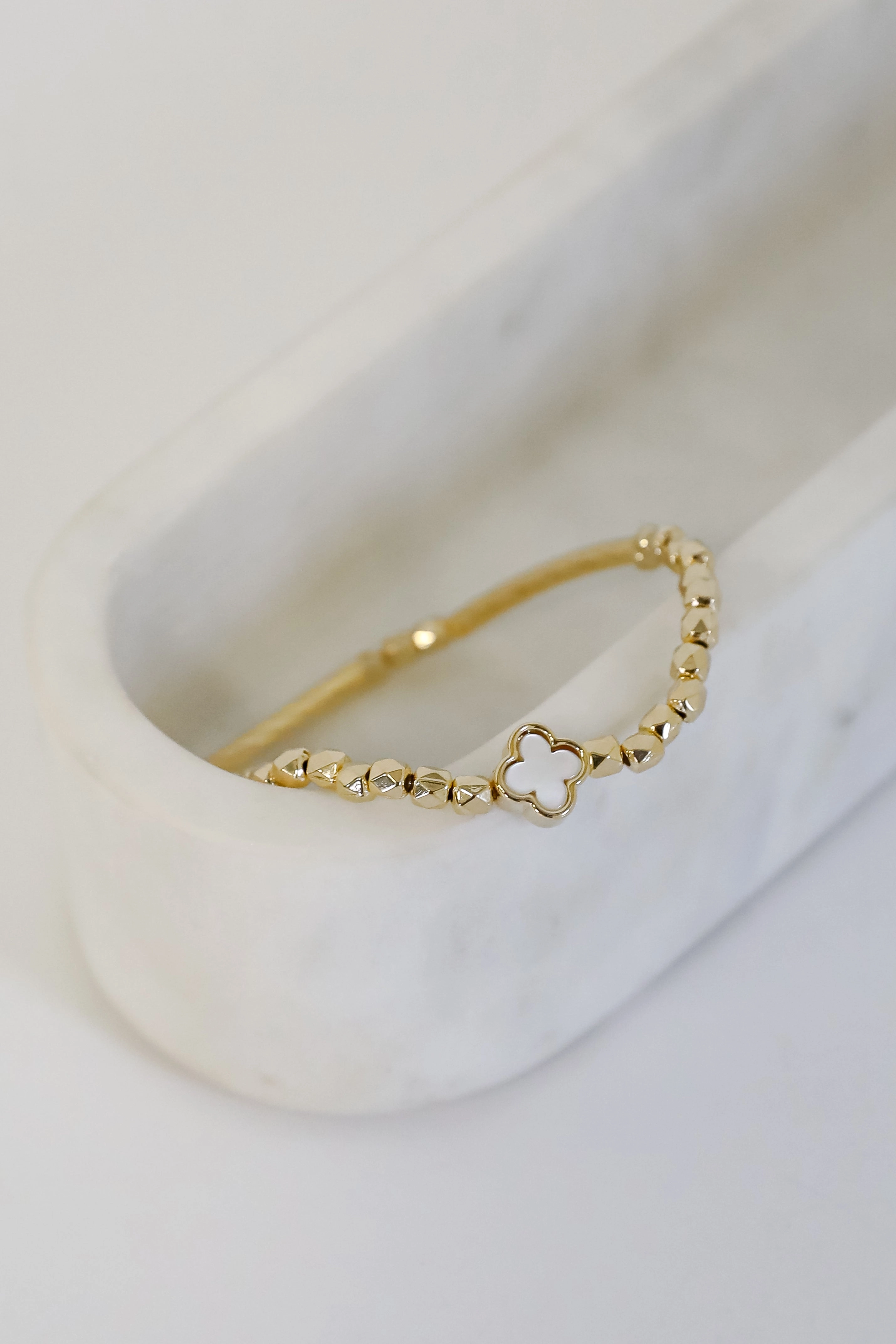 Diana Beaded Quatrefoil Bracelet