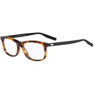 Dior Men's Eyeglasses - Black/Havana Rectangular Frame Demo Lens | BLACKTIE199F 0NEW