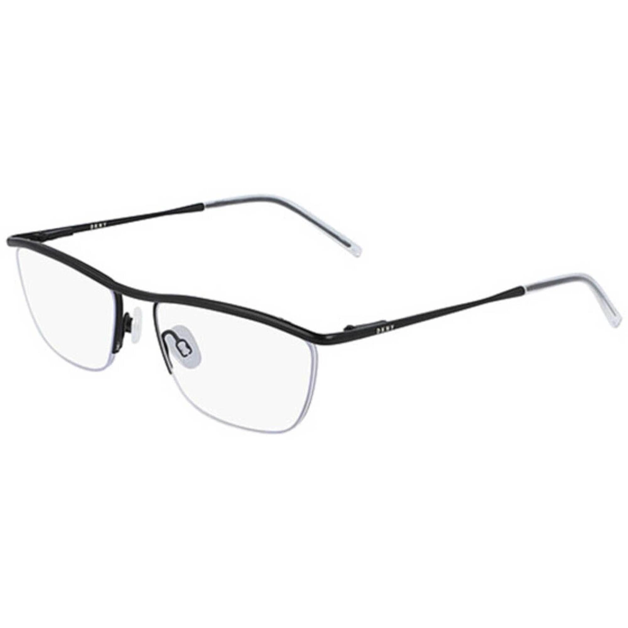 Dkny Women's Eyeglasses - Black Metal Half Rim Frame Demo Lens | DKNY DK1014 001