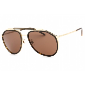 Dolce & Gabbana Men's Sunglasses - Brown Lens Gold/Havana Aviator | 0DG2277 02/73
