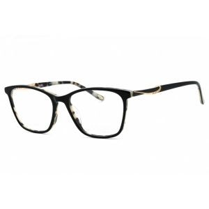 Emozioni Women's Eyeglasses - Black White Havana Full Rim Cat Eye | EM 4058 0TCB 00