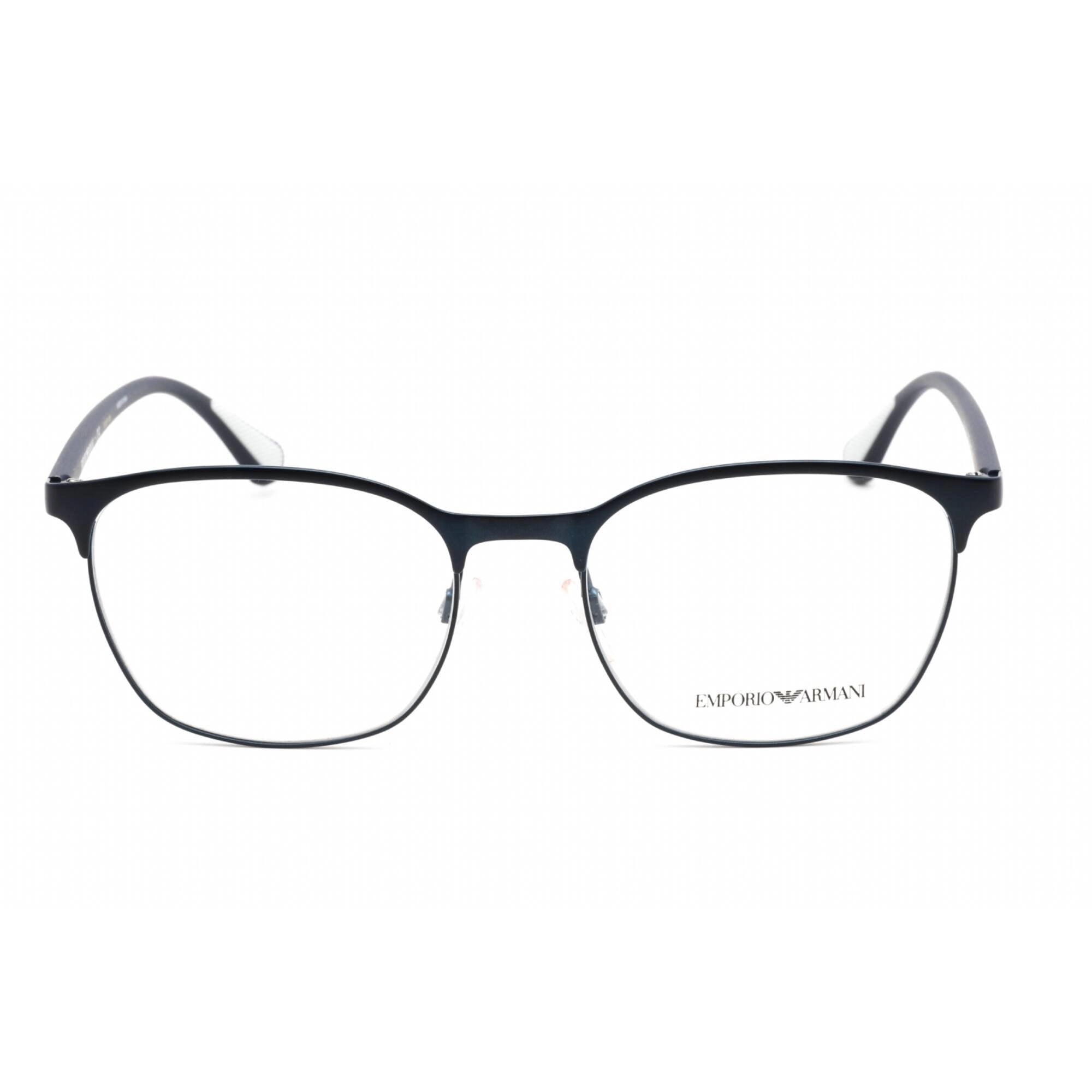 Emporio Armani Men's Eyeglasses - Clear Lens Blue Metal Square Frame | 0EA1114 3018